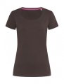 Dames T-shirt Strech Stedman Claire ST9700 dark Chocolet